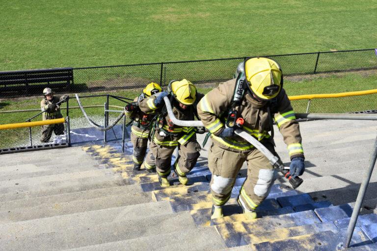 As building heights increase, firefighters train to keep up