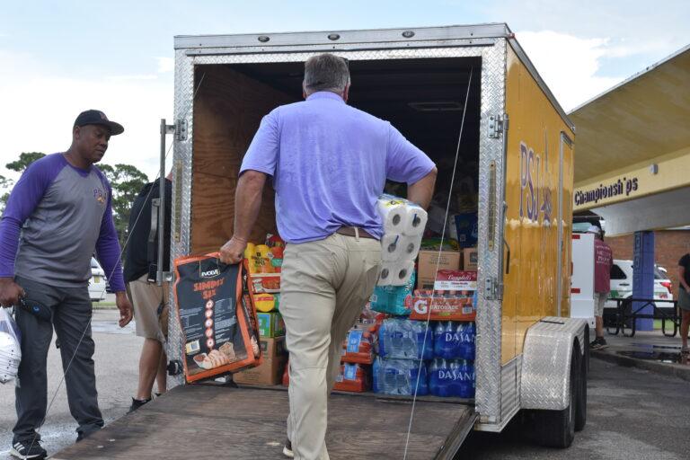 Hundreds contribute to local donation drives in the wake of Hurricane Idalia